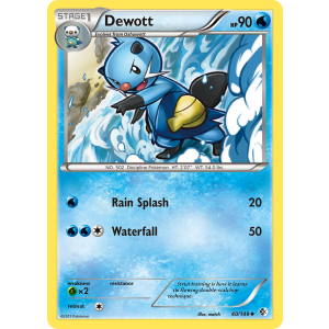 Dewott 40/149 Pokemon TCG Black & White Boundaries Crossed