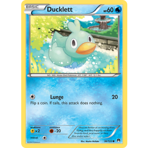 Ducklett 36/122 Pokemon TCG XY BREAKpoint