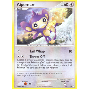 Aipom 70/123 Pokemon TCG Diamond & Pearl Mysterious Treasures