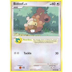 Bidoof 73/123 Pokemon TCG Diamond & Pearl Mysterious Treasures