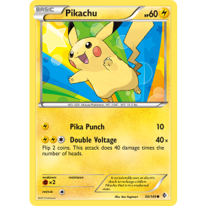 Pikachu 50/149 Pokemon TCG Black & White Boundaries Crossed