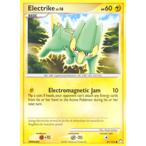 Electrike 81/123 Pokemon TCG Diamond & Pearl Mysterious Treasures