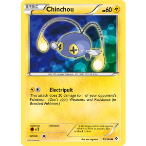 Chinchou 55/149 Pokemon TCG Black & White Boundaries Crossed