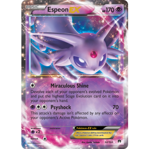 Rare Holo EX Espeon-EX 52/122 Pokemon TCG XY BREAKpoint