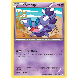 Skorupi 53/122 Pokemon TCG XY BREAKpoint