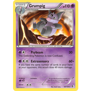 Grumpig 60/149 Pokemon TCG Black & White Boundaries Crossed