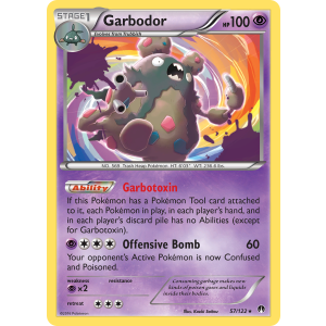 Rare Holo Garbodor 57/122 Pokemon TCG XY BREAKpoint