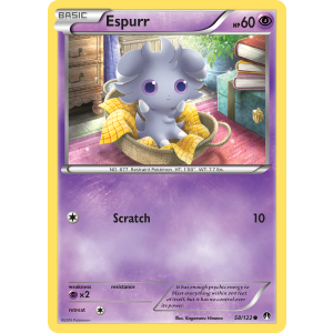 Espurr 58/122 Pokemon TCG XY BREAKpoint