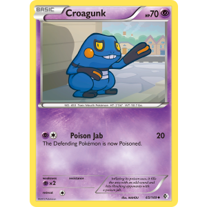 Croagunk 65/149 Pokemon TCG Black & White Boundaries Crossed