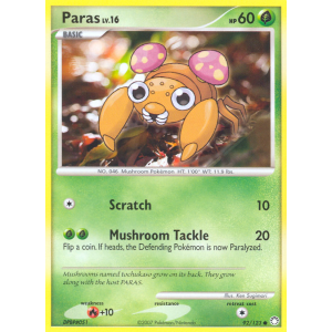 Paras 92/123 Pokemon TCG Diamond & Pearl Mysterious Treasures