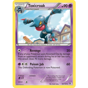 Toxicroak 66/149 Pokemon TCG Black & White Boundaries Crossed