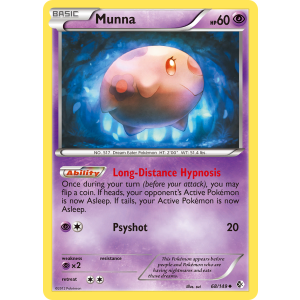 Munna 68/149 Pokemon TCG Black & White Boundaries Crossed