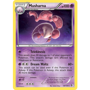 Musharna 69/149 Pokemon TCG Black & White Boundaries Crossed