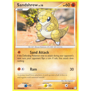 Sandshrew 96/123 Pokemon TCG Diamond & Pearl Mysterious Treasures