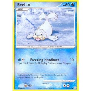 Seel 97/123 Pokemon TCG Diamond & Pearl Mysterious Treasures