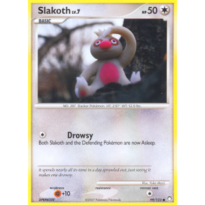 Slakoth 99/123 Pokemon TCG Diamond & Pearl Mysterious Treasures