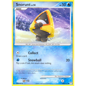 Snorunt 100/123 Pokemon TCG Diamond & Pearl Mysterious Treasures