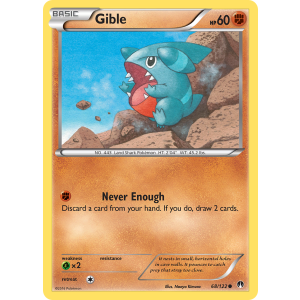 Gible 68/122 Pokemon TCG XY BREAKpoint