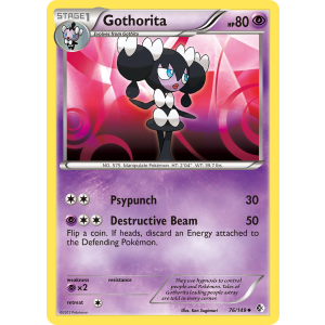 Gothorita 76/149 Pokemon TCG Black & White Boundaries Crossed