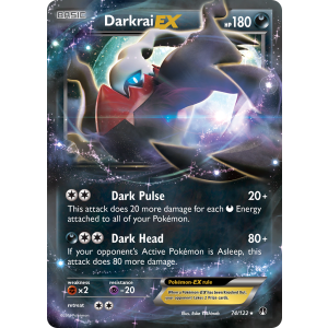 Rare Holo EX Darkrai-EX 74/122 Pokemon TCG XY BREAKpoint