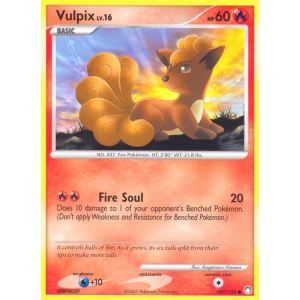 Vulpix 107/123 Pokemon TCG Diamond & Pearl Mysterious Treasures