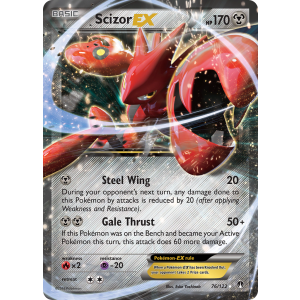 Rare Holo EX Scizor-EX 76/122 Pokemon TCG XY BREAKpoint