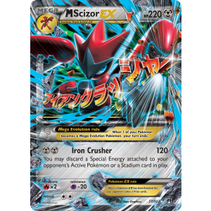 Rare Holo EX M Scizor-EX 77/122 Pokemon TCG XY BREAKpoint