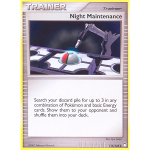 Night Maintenance 113/123 Pokemon TCG Diamond & Pearl Mysterious Treasures