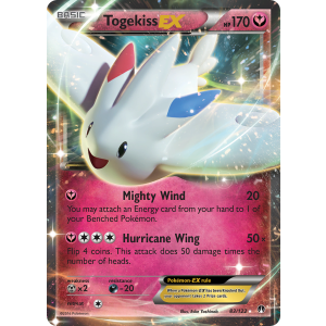 Rare Holo EX Togekiss-EX 83/122 Pokemon TCG XY BREAKpoint