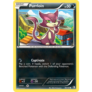 Purrloin 90/149 Pokemon TCG Black & White Boundaries Crossed