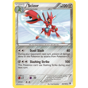 Rare Holo Scizor 94/149 Pokemon TCG Black & White Boundaries Crossed