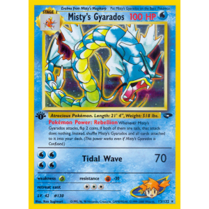 Rare Holo Misty's Gyarados 13/132 Pokemon TCG Gym Gym Challenge