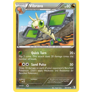 Vibrava 98/149 Pokemon TCG Black & White Boundaries Crossed