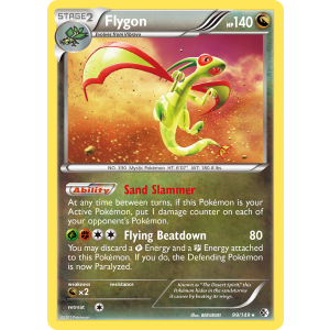 Rare Holo Flygon 99/149 Pokemon TCG Black & White Boundaries Crossed