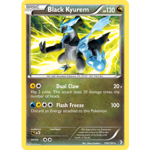 Black Kyurem 100/149 Pokemon TCG Black & White Boundaries Crossed