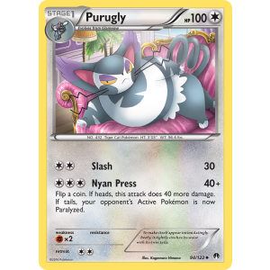 Purugly 94/122 Pokemon TCG XY BREAKpoint