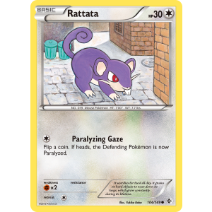 Rattata 104/149 Pokemon TCG Black & White Boundaries Crossed