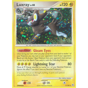 Rare Holo Luxray 7/130 Pokemon TCG Diamond & Pearl Diamond & Pearl