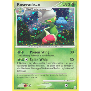 Rare Holo Roserade 13/130 Pokemon TCG Diamond & Pearl Diamond & Pearl