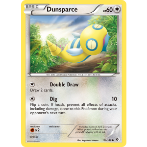 Dunsparce 111/149 Pokemon TCG Black & White Boundaries Crossed