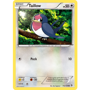 Taillow 112/149 Pokemon TCG Black & White Boundaries Crossed