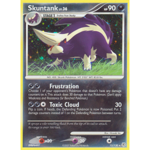 Rare Holo Skuntank 15/130 Pokemon TCG Diamond & Pearl Diamond & Pearl