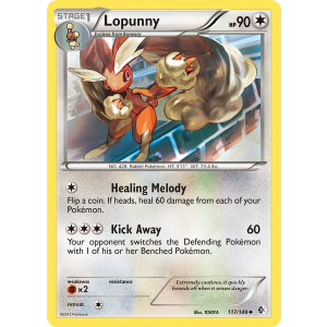 Lopunny 117/149 Pokemon TCG Black & White Boundaries Crossed