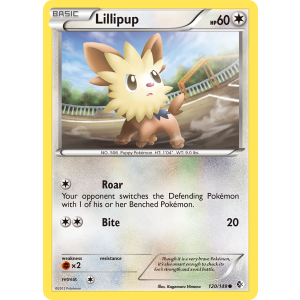 Lillipup 120/149 Pokemon TCG Black & White Boundaries Crossed