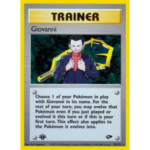 Rare Holo Giovanni 18/132 Pokemon TCG Gym Gym Challenge