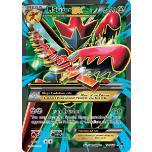 Rare Ultra M Scizor-EX 120/122 Pokemon TCG XY BREAKpoint