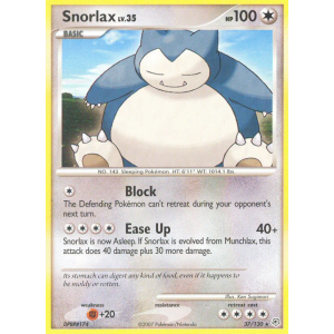 Snorlax 37/130 Pokemon TCG Diamond & Pearl Diamond & Pearl