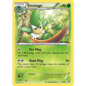 Simisage 6/162 Pokemon TCG XY BREAKthrough