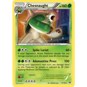 Rare Holo Chesnaught 11/162 Pokemon TCG XY BREAKthrough