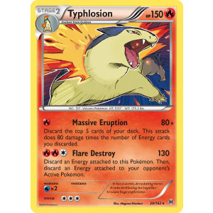 Rare Holo Typhlosion 20/162 Pokemon TCG XY BREAKthrough